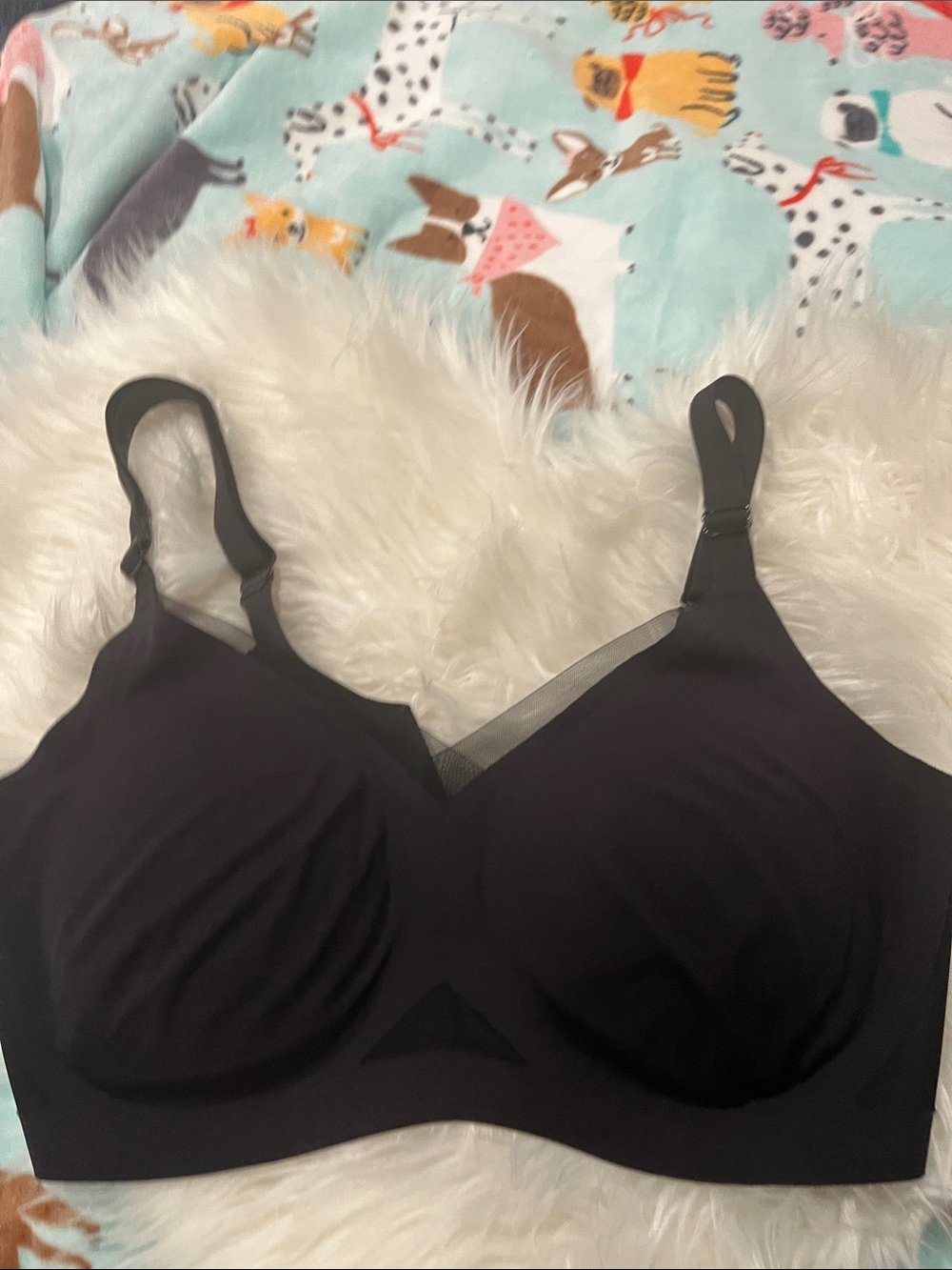 Honeylove Black Wireless Comfort Bra with Mesh Trim SZ 1X barely worn! - Picture 4 of 5